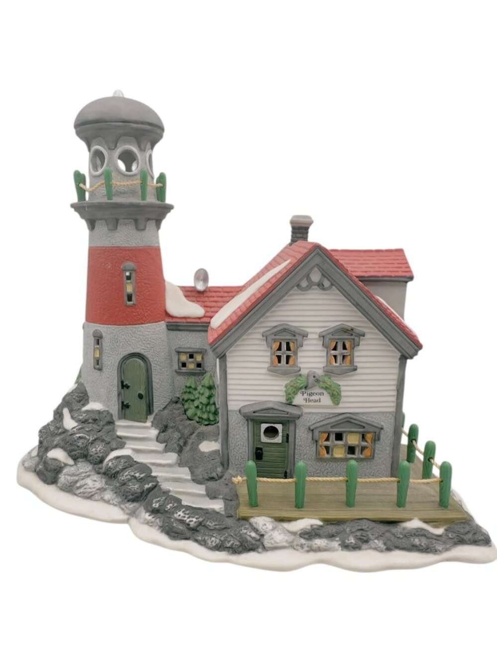 Department 56 Pigeonhead Lighthouse New England Village Series 1994 Vintage